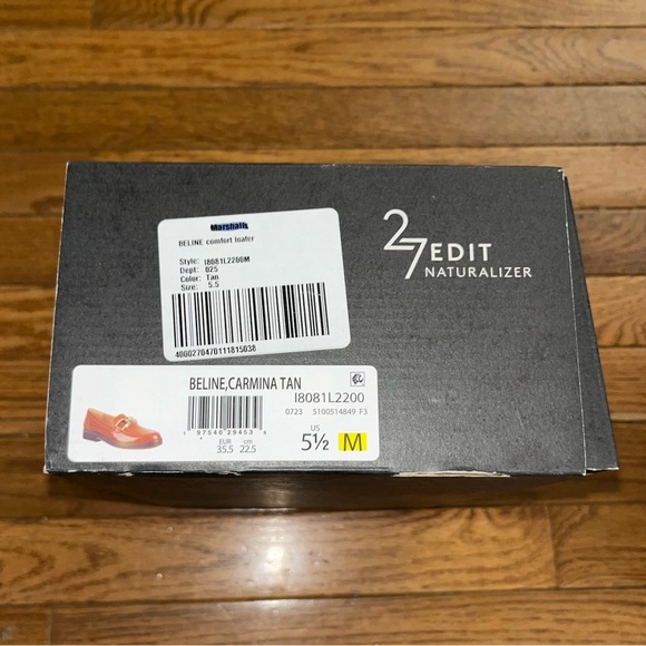 27 EDIT Naturalizer Tan Leather Beline Comfort Loafers Women’s Size 5.5 - Picture 8 of 9